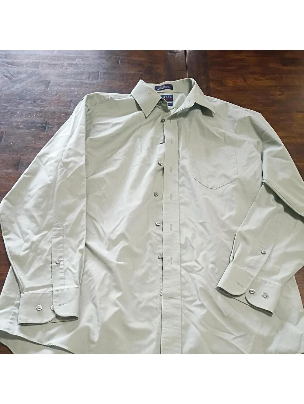 Stafford Performance Men's Long Sleeve Button Down Shirt